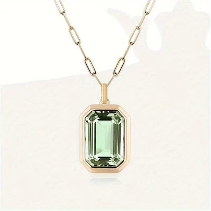 Minimalistiskt ädelstenshalsband