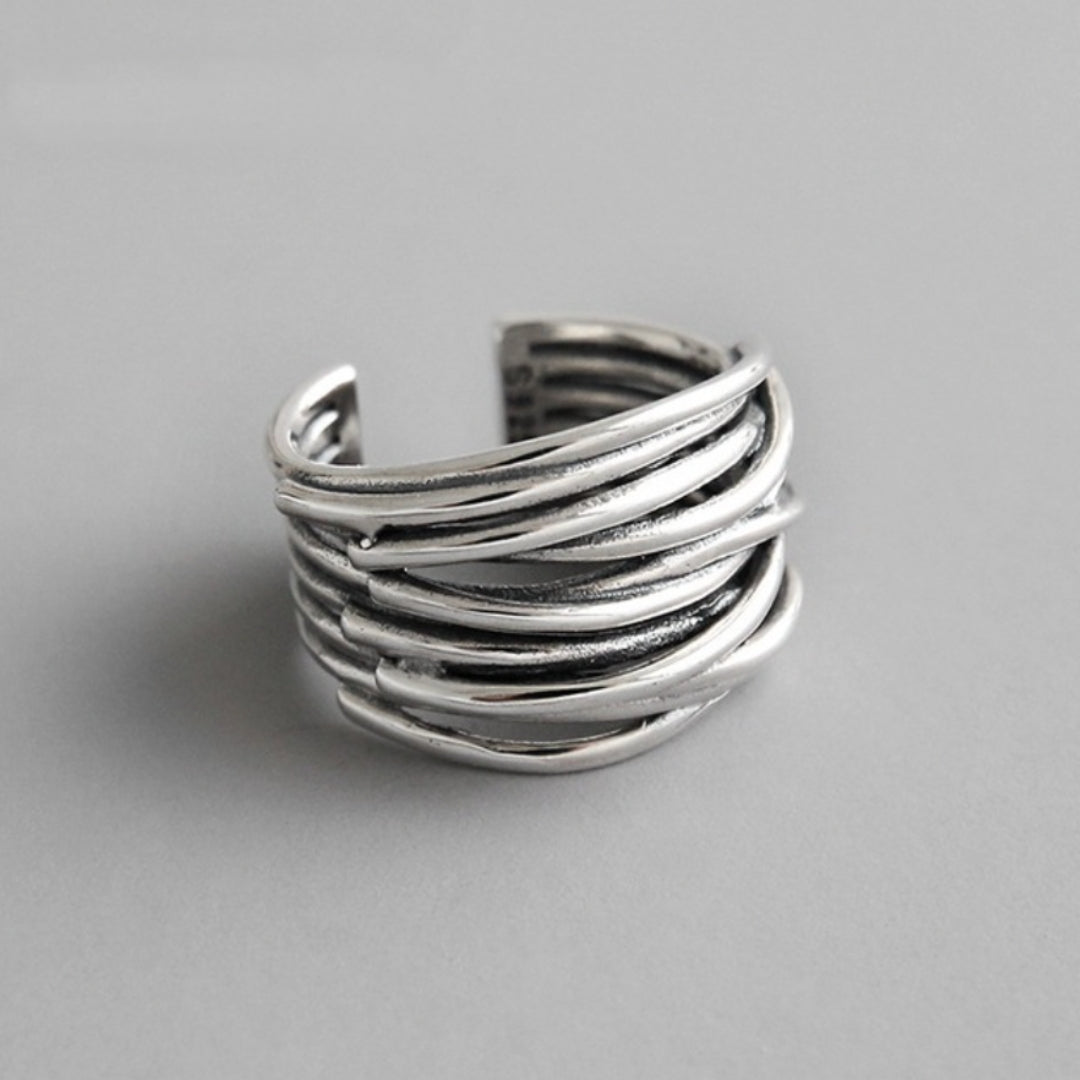 Justerbar lagerring i 925 sterlingsilver