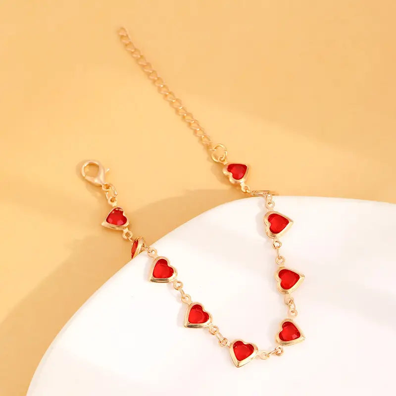 Ophelyra Granatellarmband | Guld