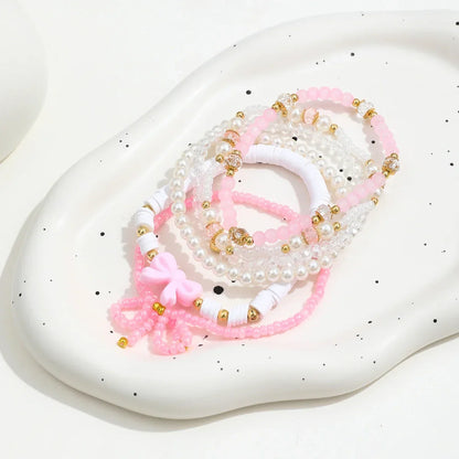 Pärla Kärlek Rosett Armband Set 