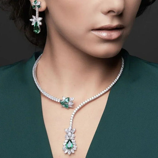 Vintage smaragdhalsband